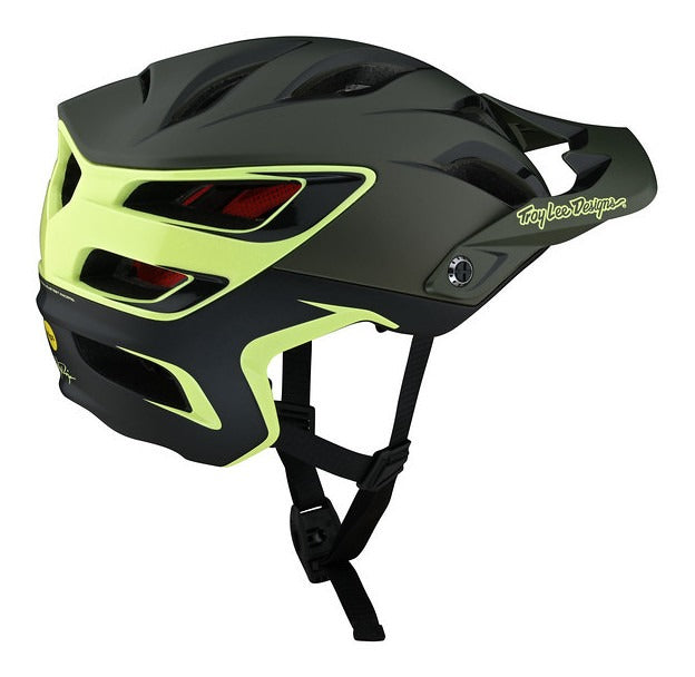 Casco Troy Lee Designs A3 con Mips Uno Glass Green
